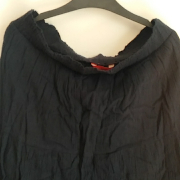 Summer skirt size M long lined skirt color dark blue - Picture 5 of 5